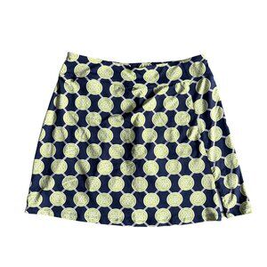 Lulu-B Womens Skort Small Golf Pickleball Tennis Green Blue Design Athletic